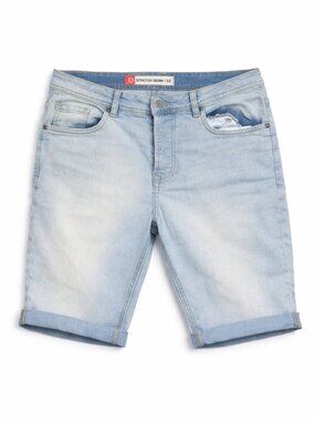 Light Wash Stretch Denim Shorts Men's Size 32
